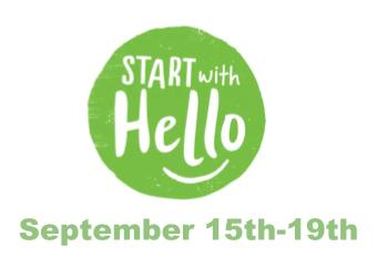 Start With Hello September 15th-19th